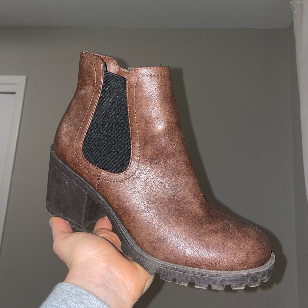 Sun + Stone heeled boots